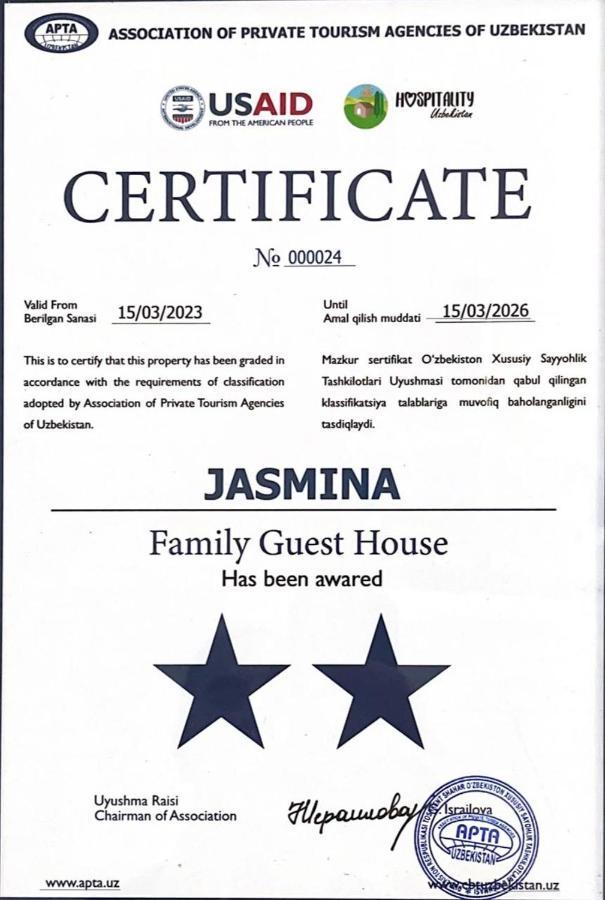 Hotel Jasmina 사마르칸트 외부 사진